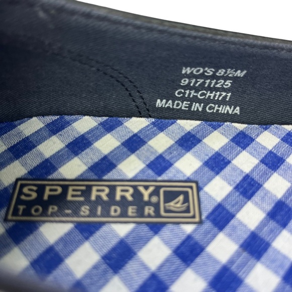 Sperry Plaid Bow Slip On Espadrilles Womens Size 8.5 - Picture 11 of 11